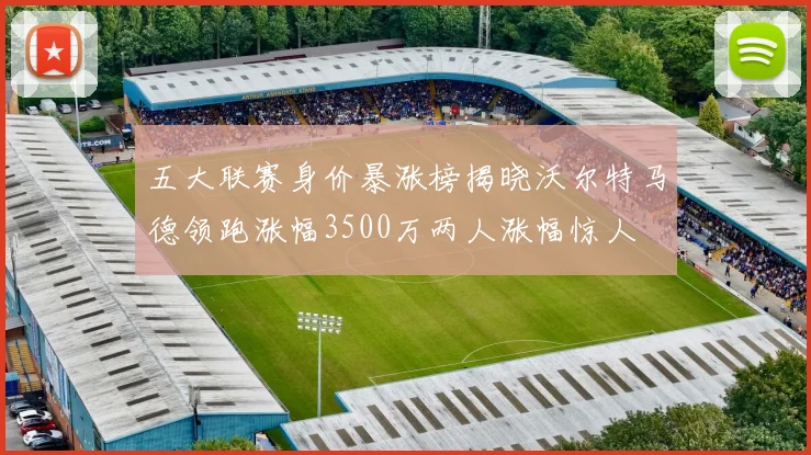 五大联赛身价暴涨榜揭晓沃尔特马德领跑涨幅3500万两人涨幅惊人